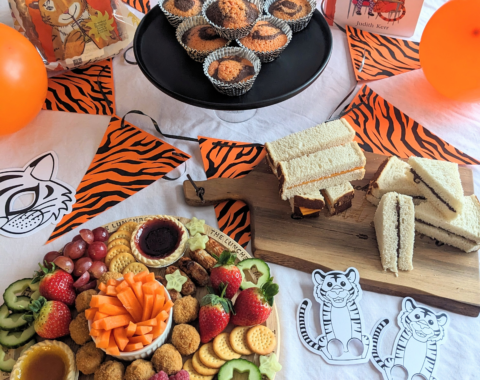 Throw a tea party, perfect for any hungry Tiger. Menu by @thelunchbox.mama